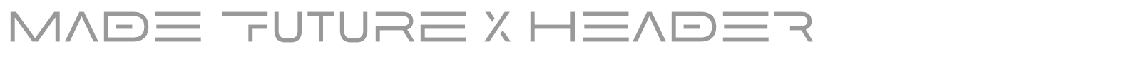 MADE Future X font preview